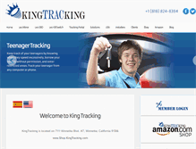 Tablet Screenshot of kingtracking.com